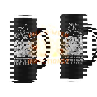 Retro Are You Fall O Ween Directions Teacher Halloween Ghost Coffee Mug | Mazezy