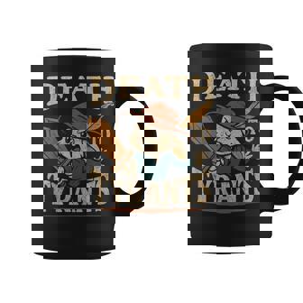 Retro Rabbit Meme Death To Tyrants Vintage 90S Coffee Mug - Monsterry