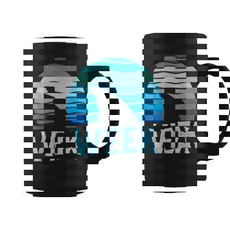 Retro Shark Fin Week 2025 Shark Lover Ocean Wildlife Summer Coffee Mug - Thegiftio