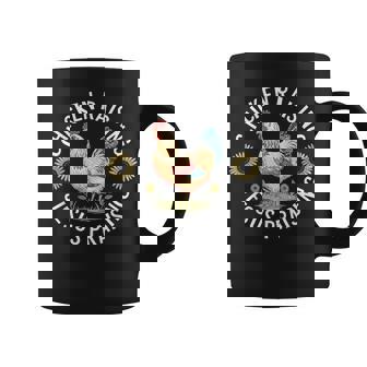 Retro Vintage Chicken Raising & Jesus Praising Coffee Mug - Monsterry