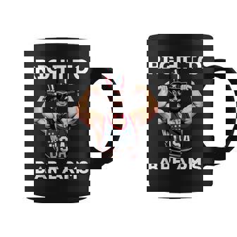 Right To Bare Arms Us Usa Flag 4Th Of July Gym Workout Coffee Mug | Mazezy