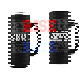 Rise Above Hate Red And Blue America コーヒーマグ - Kawaiitshirt