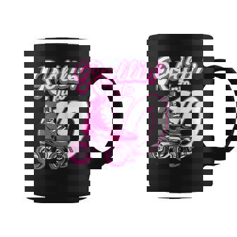 Rollin' Into 10 Patines De Patinaje Para Cumpleaños De Niña Taza de café - Regaloses