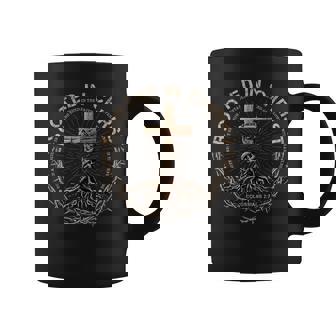 Rooted In Christ Jesus Vintage Cross Christian Coffee Mug - Thegiftio UK