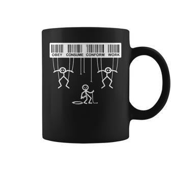 Ropa Divertida De Trabajo Obey Consume Conform Taza de café - Regaloses