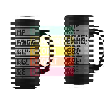 Ruhe Bewahren Georg Regelt Daspruch In Retro Farben Tassen - Geschenkecke