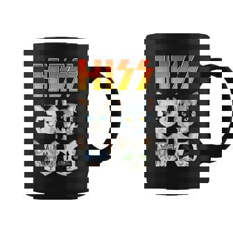 Hiss 猫 子猫 ニャー ロッカー パロディ バンド 面白い 猫好き コーヒーマグ - Kawaiitshirt