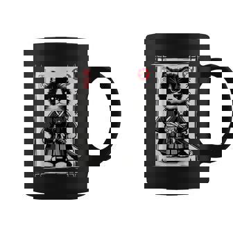 Samurai Cat Vintage Cute Graphic Kawaii Cat Coffee Mug - Thegiftio