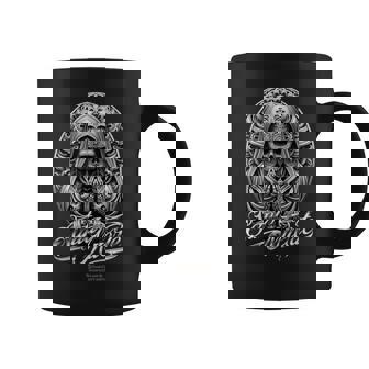 Santa Muerte En Oración Amuleto Ovaladoanta Muerte Taza de café - Regaloses