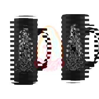 Santa Muerte Floral Mexicanaanta Muerte Taza de café - Regaloses