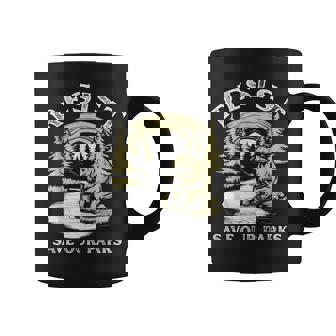 Save Our Parks ビンテージ スモーキー ザ レジスト ベア国立公園 コーヒーマグ - Kawaiitshirt