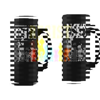 Save Resist Political Protest Rainbow Character Colours Coffee Mug | Mazezy