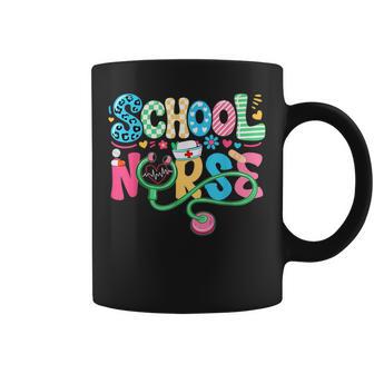School Nurse Colorful Costume Back To School Nursing Job Coffee Mug - Monsterry