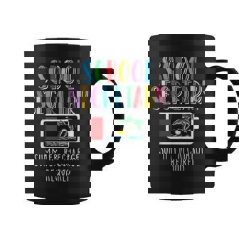 School Secretary Summer Recharge Required Last Day Of School Coffee Mug - Thegiftio