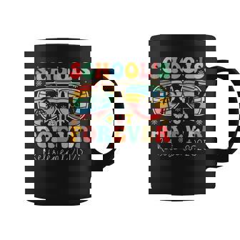 School's Out Forever Retired Teacher 2025 Groovy Retirement Coffee Mug - Thegiftio UK