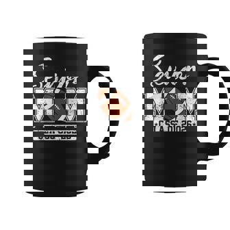 Senior Mom Class Of 2026 Football Mom Graduation Coffee Mug - Monsterry