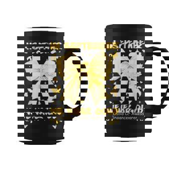 In September We Wear Gold Childhood Cancer Awareness Coffee Mug | Seseable CA