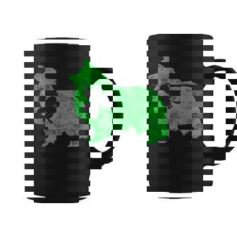 Shetlandheepdog シェルティ セントパトリックデー メンズ シャムロックドッグ コーヒーマグ - Kawaiitshirt