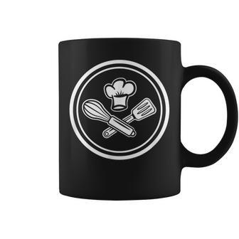 Símbolo De Moda Para Cocineros Con Gorro De Cocina Y Utensilios De Cocina Taza de café - Regaloses