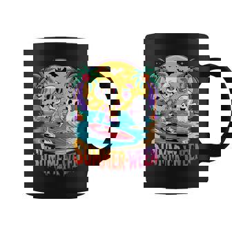 Skeleton Ghost Spooky Beach Holiday Summer Party Summerween Coffee Mug - Thegiftio