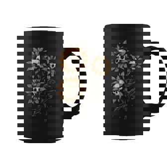Skull Sunflowers Gothic Goth Creepy Cute Alt Grunge Y2k Coffee Mug - Thegiftio