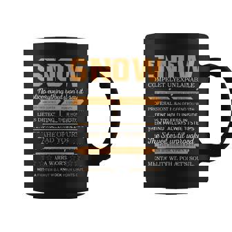Snow Completely Unexplainable Notices Everything But Won’T Say It Name Coffee Mug | Seseable CA