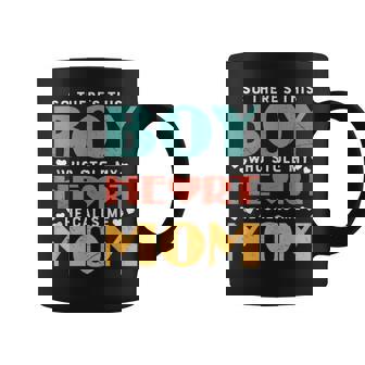 So There's This Boy Who Stole My Heart He Calls Me Mom Coffee Mug - Thegiftio UK