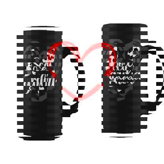 Soccer Grandma Heart Grandma Of A Soccer Player Grandmother Coffee Mug - Thegiftio UK