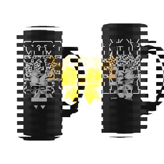 Softball Bow For Softball Leopard Mom Coffee Mug - Monsterry