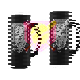 Softball Drip Girls Home Plate Ice Cream Drip Youth Sports Coffee Mug - Monsterry