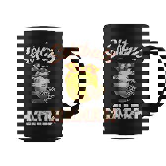 Softball Mamaw Leopard Heart Fans Mother's Day Coffee Mug | Mazezy
