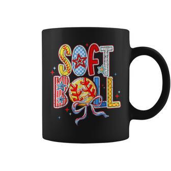 Softball Mom Baseball Mom Mother's Day Coffee Mug - Monsterry