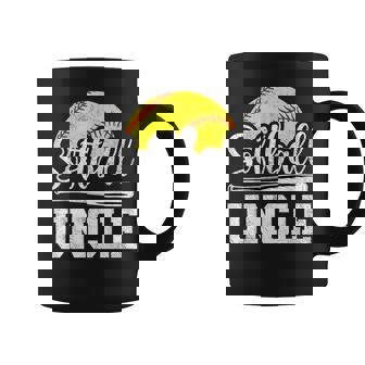 Softball Uncle Softball Player Game Day Father's Day Coffee Mug | Mazezy