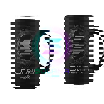 Solanaolコイン暗号ロゴブロックチェーン ソラナ コーヒーマグ - Kawaiitshirt