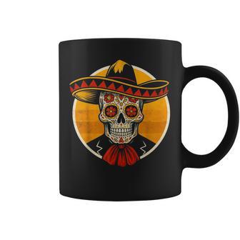 Sombrero De Calavera Para Fiesta Mexicana Del Cinco De Mayo Taza de café - Regaloses