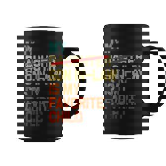 My Son In Law Is My Favorite Child Fathers Day Retro Coffee Mug | Mazezy