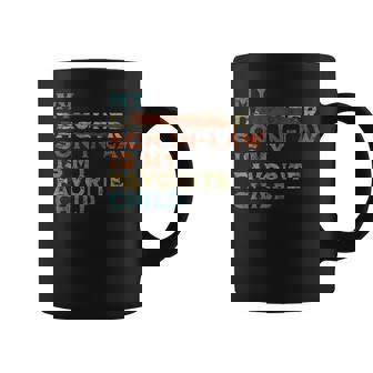 My Son In Law Is My Favorite Child Retro Fathers Day Coffee Mug | Mazezy
