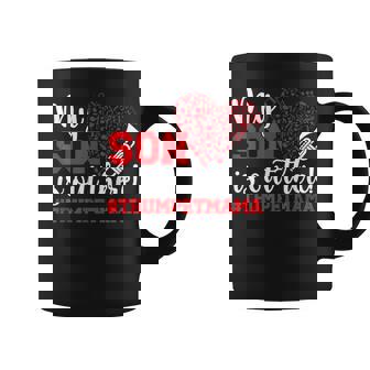 My Son Is Out There Trumpet Mom Of A Trumpet Player Mom Coffee Mug - Monsterry