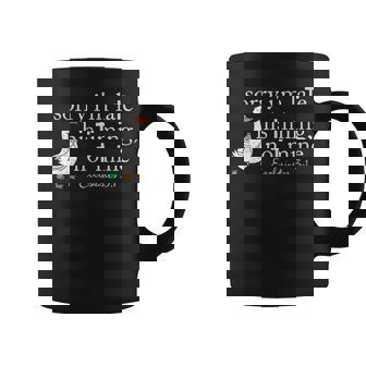 Sorry I'm Late His Timing Not Mine Christian Goose Coffee Mug - Thegiftio