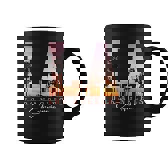Souvenir Du Coucher Deoleil La Los Angeles Californie Tasse - Cadeauxyz