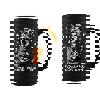 Spooky Mom Groovy Vintage Halloween Spooky Mama Mother Coffee Mug - Monsterry