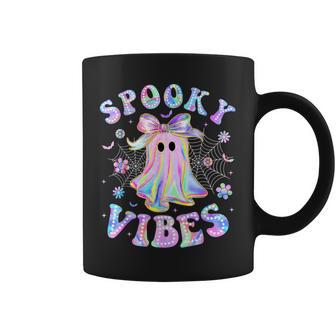 Spooky Vibes Ghost Retro Halloween Boo Boo Crew Coffee Mug - Thegiftio