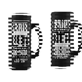 Straight Outta High School Class Of 2026 Senior Graduation Coffee Mug - Monsterry