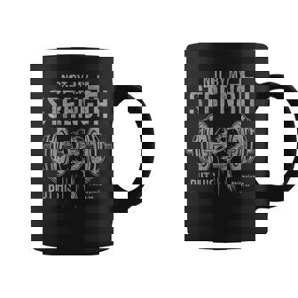 My Strength Christian Bible Gym Workout Weightlifting Coffee Mug - Monsterry
