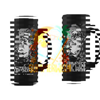 Summerween Ghost Halloween Summer Beach Vibes Coffee Mug | Mazezy