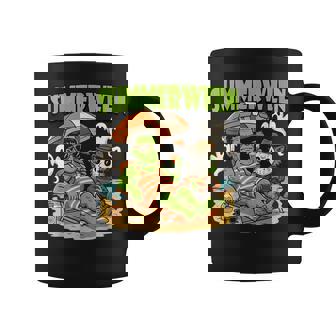 Summerween Horror Characters Halloween On The Beach Coffee Mug - Thegiftio