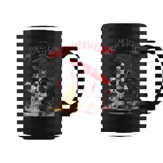 Summerween Vampire Beach Dracula Sandcastle Gothic Halloween Coffee Mug - Thegiftio