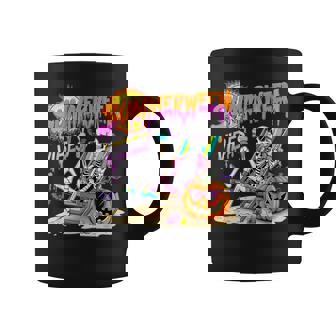 Summerween Vibes Skeleton Pumpkin Spooky Vacation Coffee Mug - Thegiftio UK