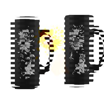 Sunflower Pug Mom Dog Lover Coffee Mug - Thegiftio