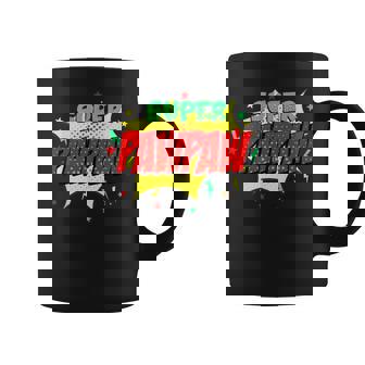 Super Pawpaw Comic Themed Style Superhero Fathers Day Coffee Mug - Monsterry